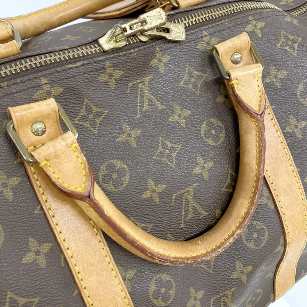 LOUIS VUITTON Brown Monogram Keepall 60 Boston Bag - Picture 12 of 13